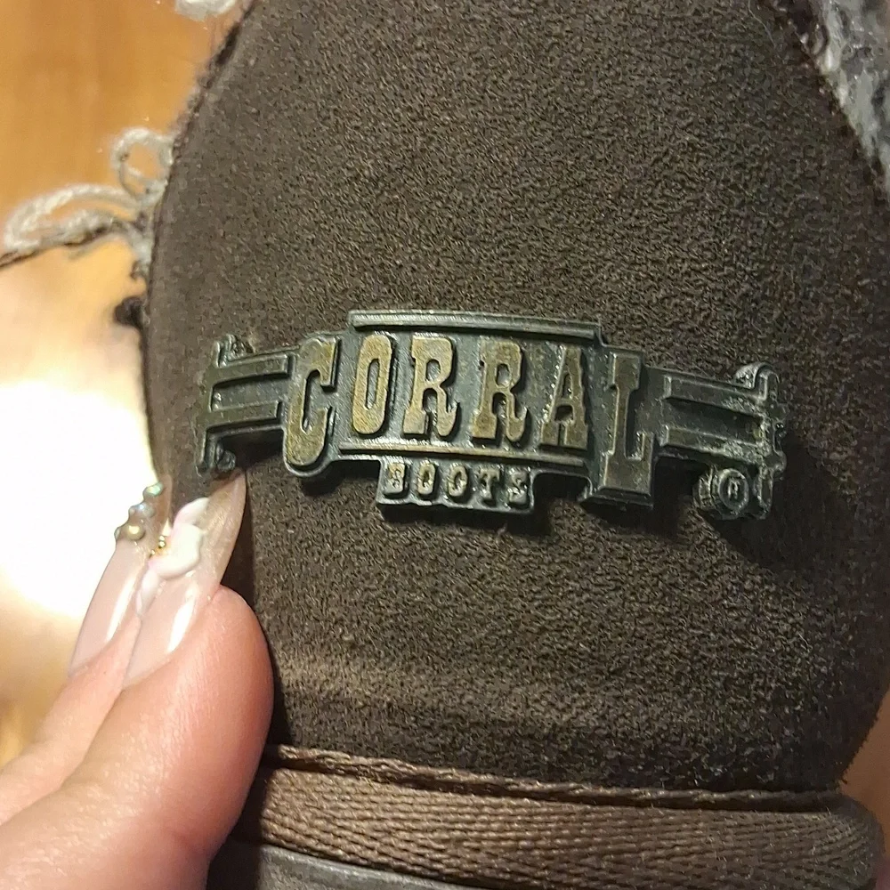 Corral Winter Cozy Knit Patterned Boots Size 7